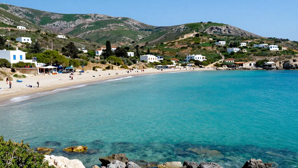 La baie d’Agia Pelagia et son eau turquoise